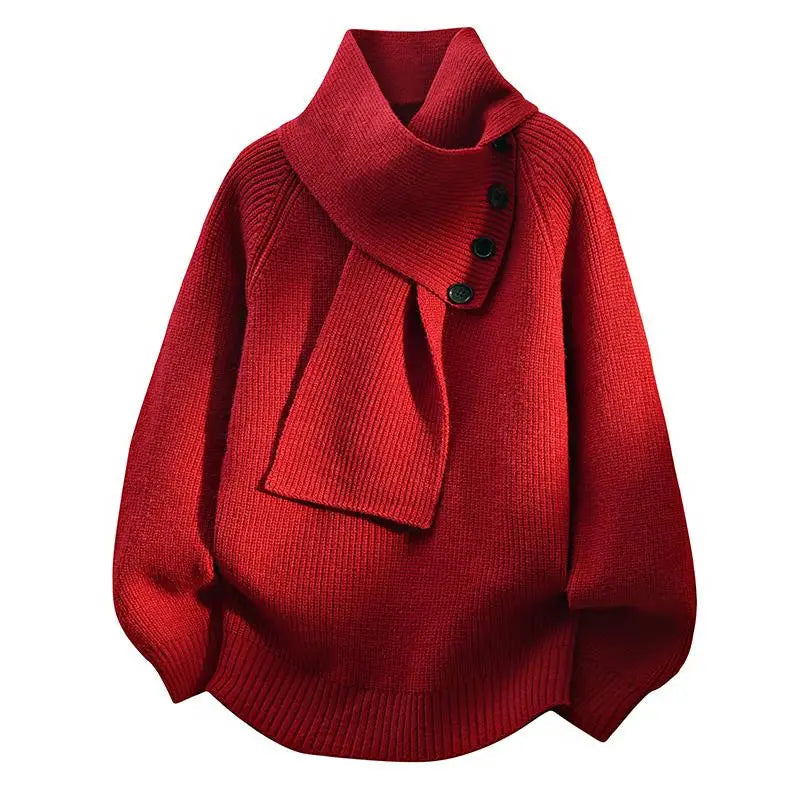 ELZA™|MAGLIONE COLLO SCIARPA