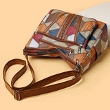 Laura | Borsa a Tracolla in Pelle con Motivo Mosaico