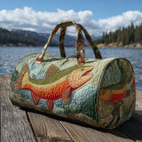 Borsa da viaggio trapuntata con trota NCU0PT9022