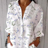 Blusa Rosa con Fiori Eleganti