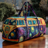 Borsa da viaggio trapuntata con strade da scoprire NCU0PT8960