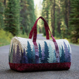 Borsa da viaggio trapuntata con paesaggio invernale NCU0DV7501