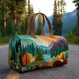 Borsa da viaggio trapuntata con bosco luminoso NCU0DV7502