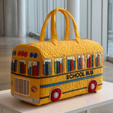 Borsa da viaggio trapuntata con scuolabus giallo NCU0NT9648