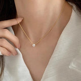 Collana in pietre di moissanite Cléa