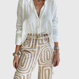 Emilia | Pantaloni Eleganti con Blusa e Cintura Inclusi