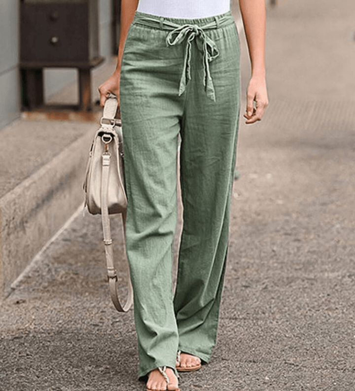 Joleen - Pantalone donna con coulisse e elastico in vita