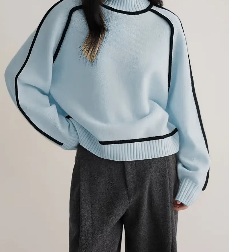 Sandrine | Maglione elegante con collo alto