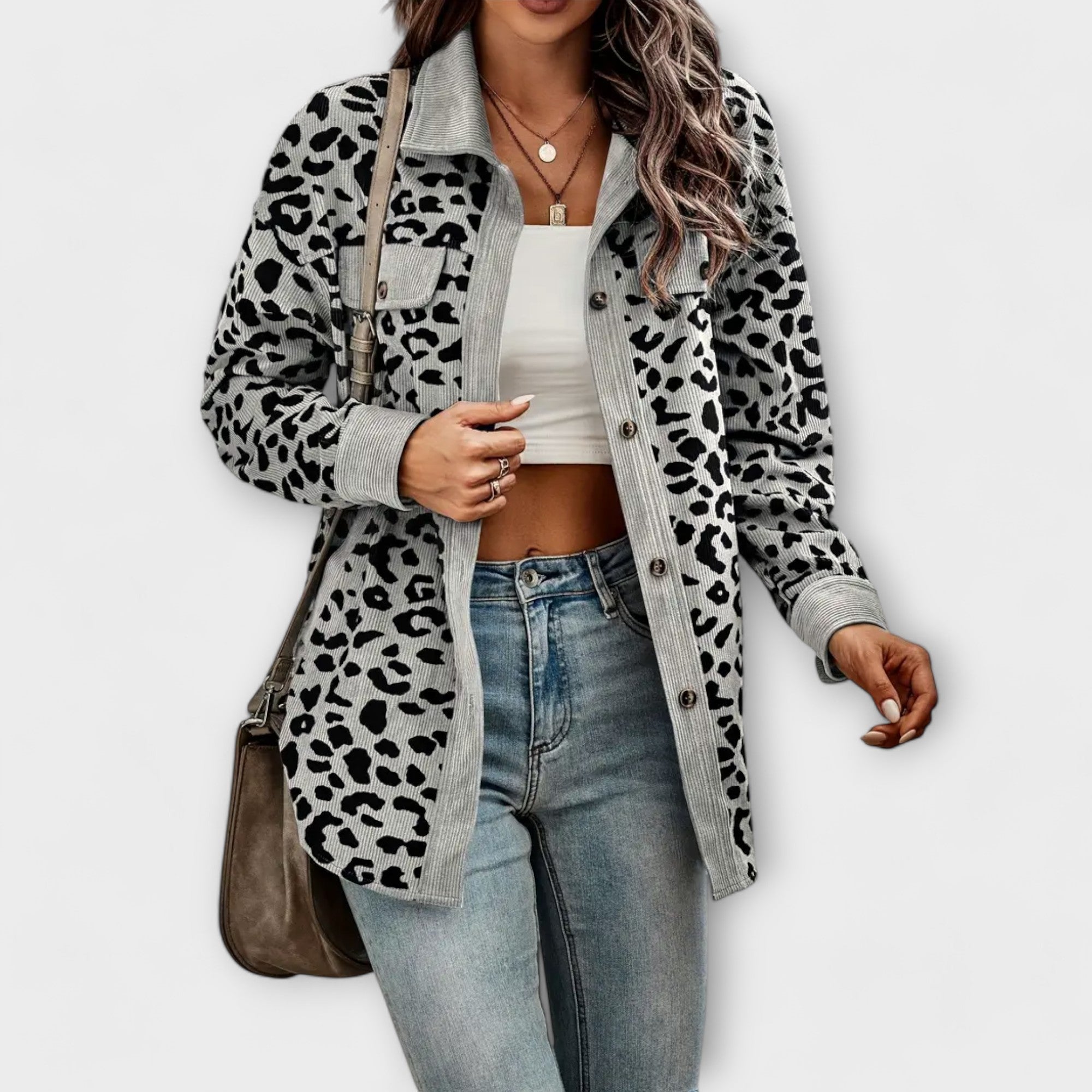 Giacca Camicia Leopardata Aurora