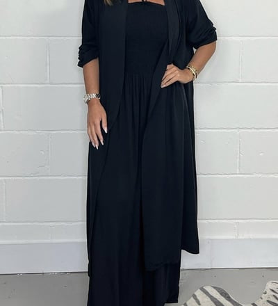 Look completo: Tuta Elegante + Kimono leggero GRATIS