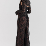 Celeste | Abito Maxi in Pizzo