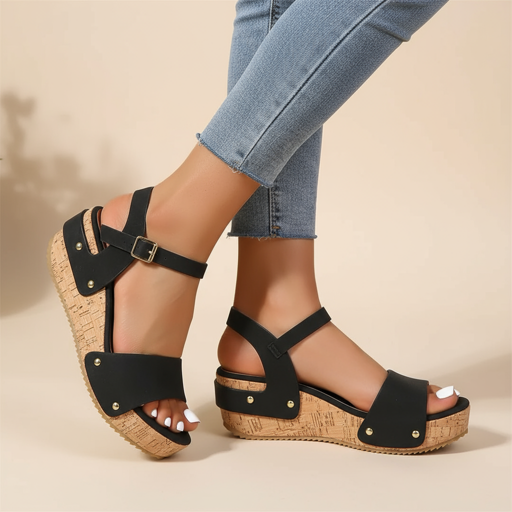 Daniela – Sandali con zeppa eleganti