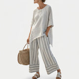 Clarisse - Completo Blusa Asimmetrica