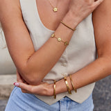 Bianca - Bracciale Golden Clover