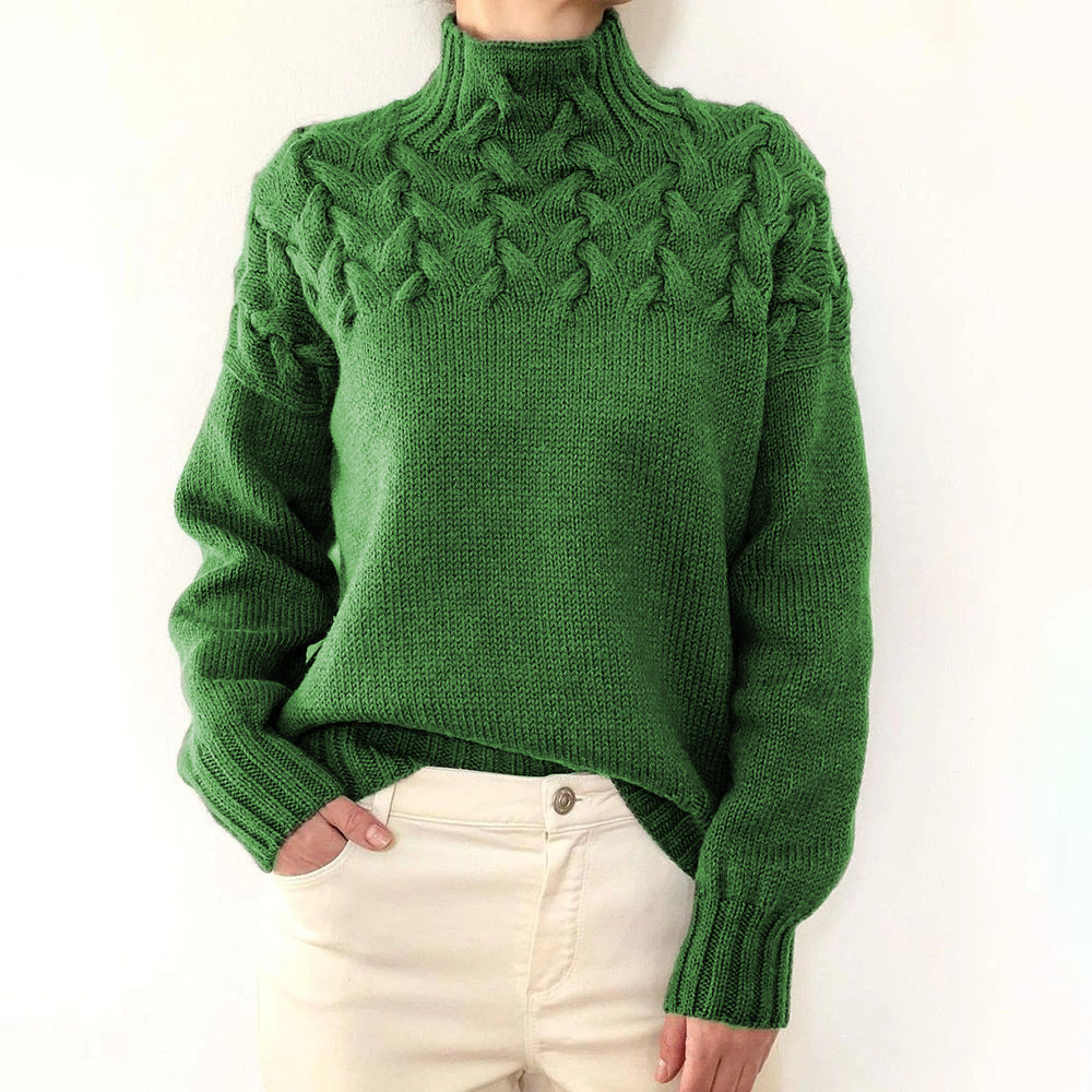Nina | Maglione a Collo Alto Caldo