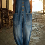 Lenna – Tuta in denim di cotone vintage