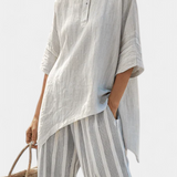 Clarisse - Completo Blusa Asimmetrica
