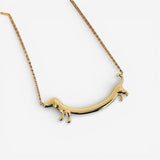 Collana Dachshund Dorato