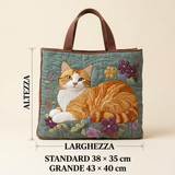 Borsa Trapuntata gatto rosso – Capiente e Leggera