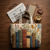 Borsa Trapuntata libri e fiori – Per Amanti dei Libri
