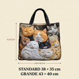 Borsa Trapuntata gattini addormentati – Capiente e Leggera