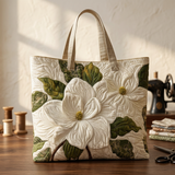 Borsa Donna gigli bianchi eleganti – Capiente e Leggera