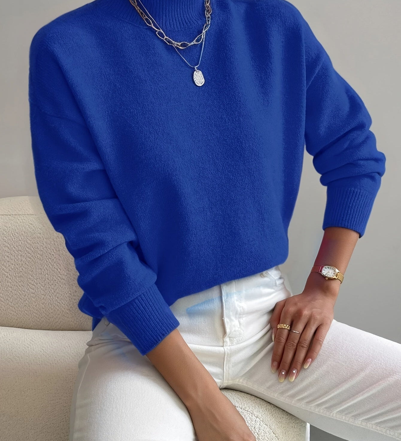 Sara™ | Maglione a Collo Alto