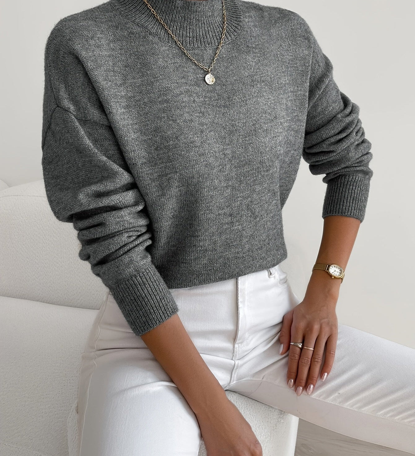 Sara™ | Maglione a Collo Alto