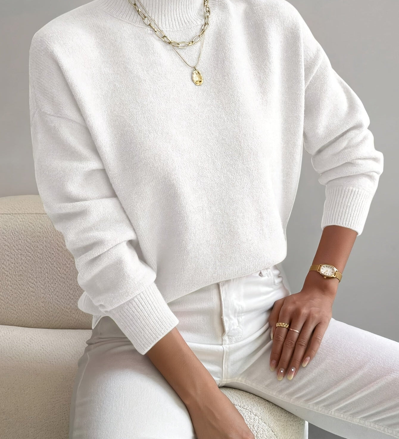 Sara™ | Maglione a Collo Alto