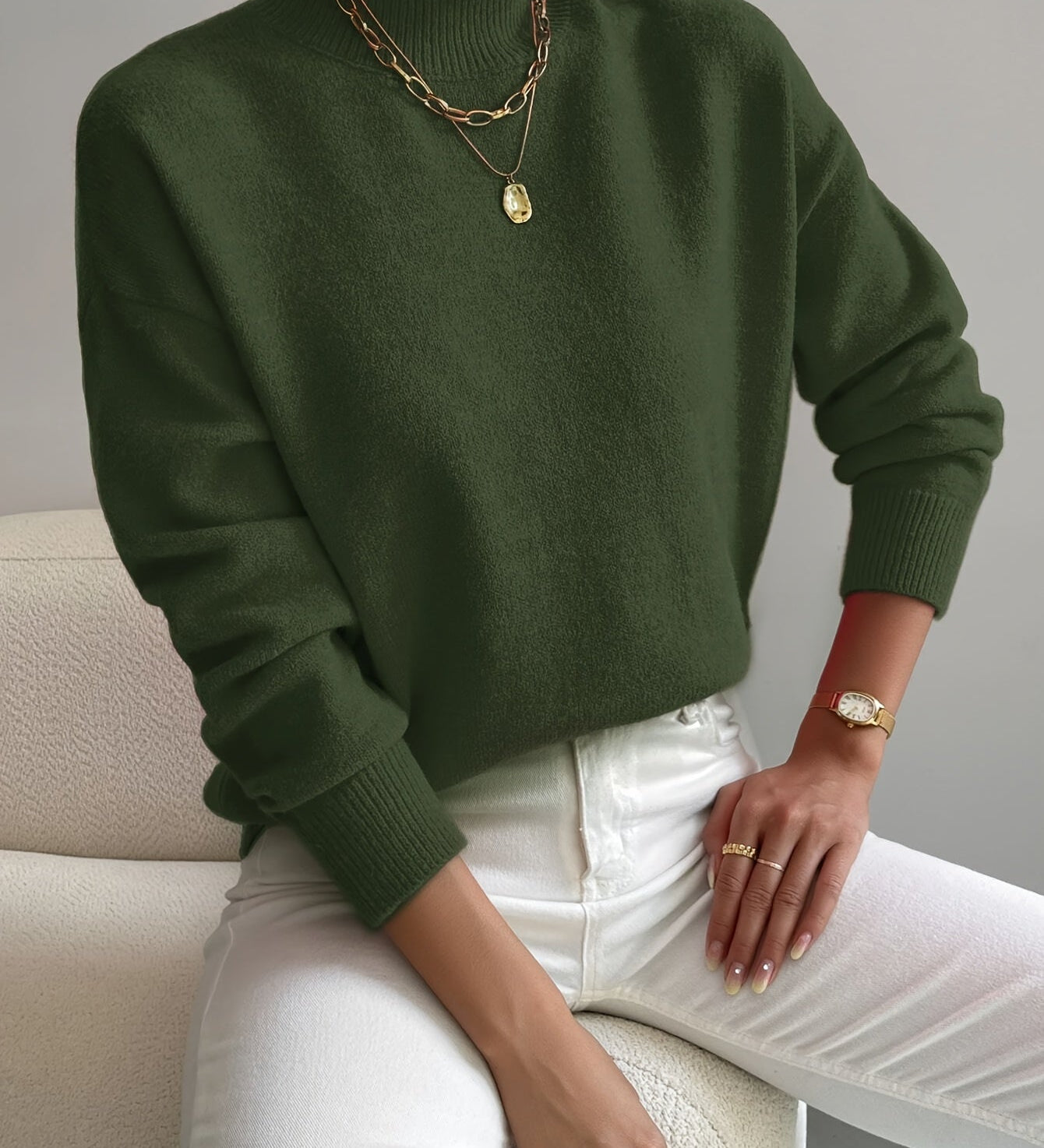 Sara™ | Maglione a Collo Alto