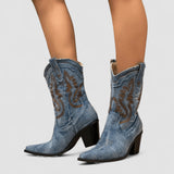 Amélie | Ortopedico Denim Ankle Boots