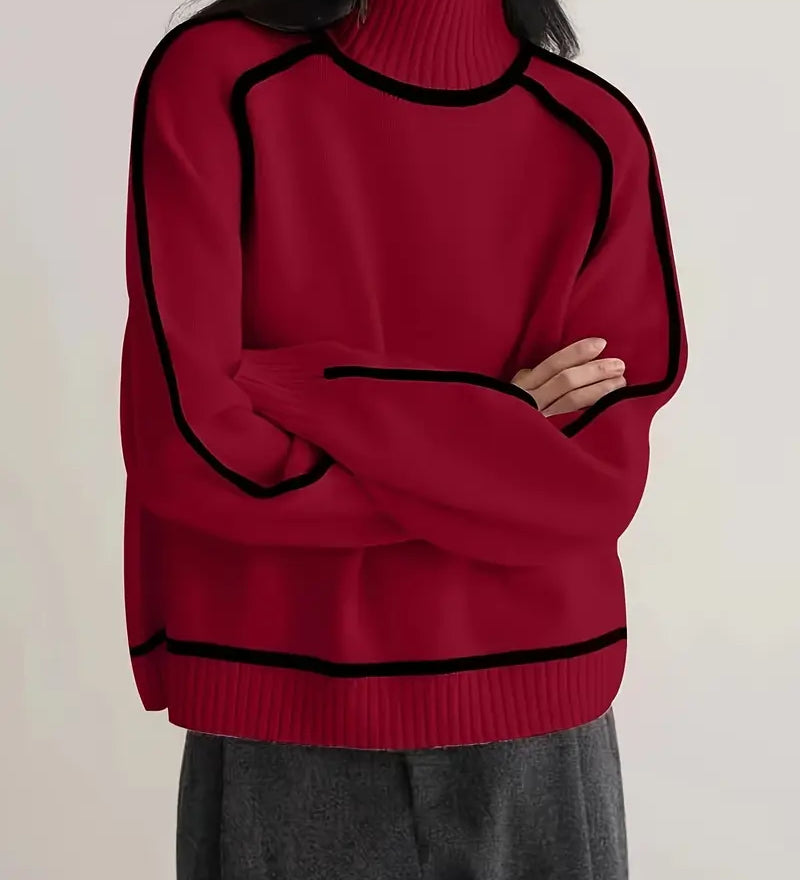 Sandrine | Maglione elegante con collo alto