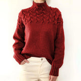 Elvira™ | Caldo dolcevita lavorato a maglia