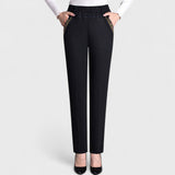 Elisa - Jeans da donna con tasche laterali e vita elastica