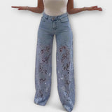 Jeans Trendy in Pizzo Patchwork