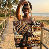 Borsa da Spiaggia Statement Regina Africana – Capiente