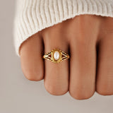 Anello Vintage Royal in Perla