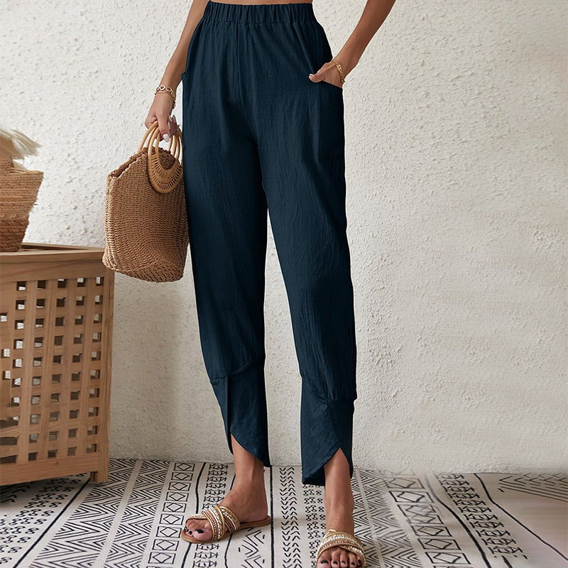 Essari - Pantaloni con orlo diviso