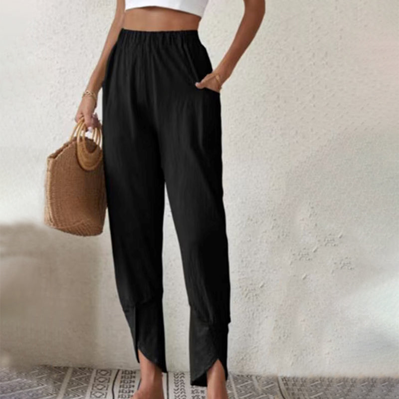 Essari - Pantaloni con orlo diviso